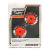 Colony, swingarm pivot bolt cover set. Red reflector Swingarms Misc Colony