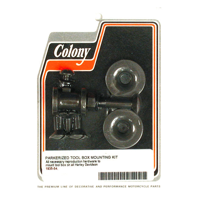 Colony, 35-54 tool box mount kit. Black Tool Boxes Colony