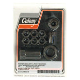 Colony, floorboard support rod mount kit. Black Pushrod Kits Colony