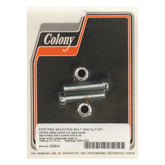 Colony, foot peg mount kit. Chrome Footpegs Mounts Colony