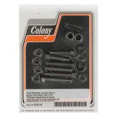 Colony, floorboard and passenger peg mount kit. Black Footpegs Mounts Colony