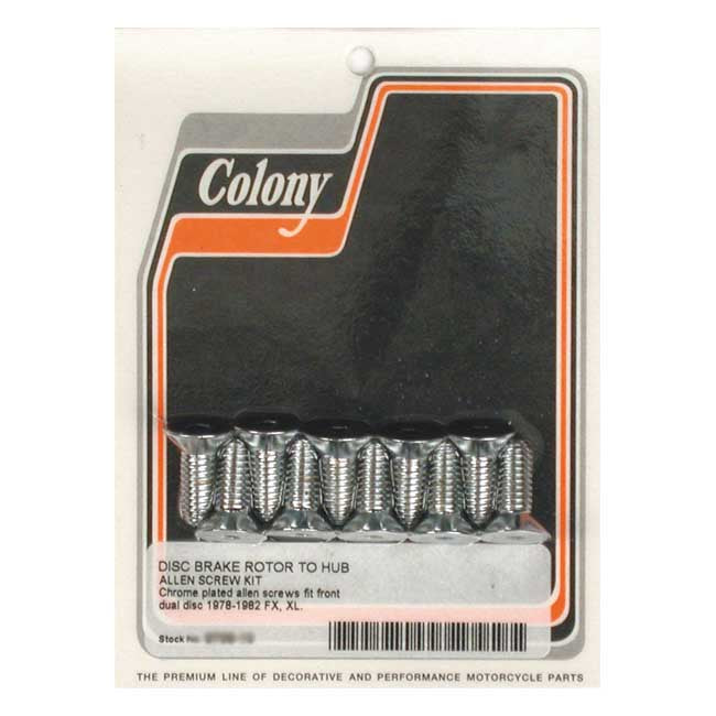 Colony Frt Rotor Bolts 77 83 Xlfx Brake Rotor Bolt Kits Colony