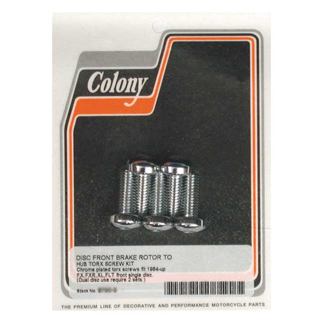Colony Frnt Rtr 84 11 Xl Fxr Flt Brake Rotor Bolt Kits Colony