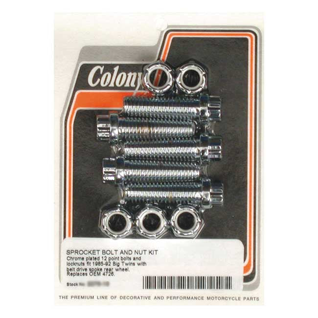 Colony sprocket bolt & nut kit Sprocket Bolt And Nut Kits Colony