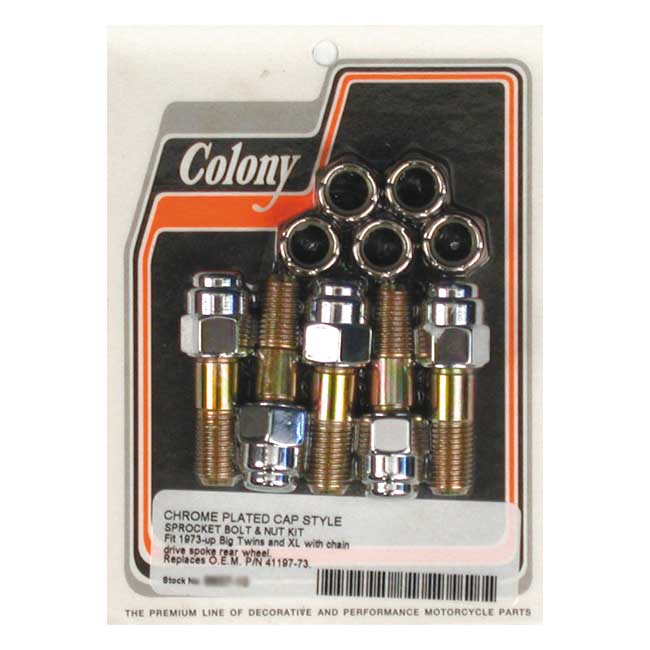 Colony sprocket bolt & nut kit Sprocket Bolt And Nut Kits Colony
