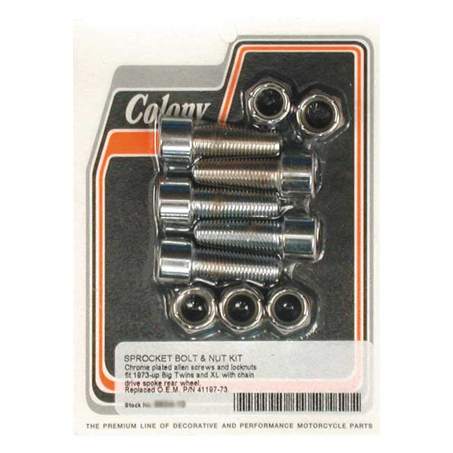 Colony Soc Hd Chn Dr(spoke)73 92 Sprocket Bolt And Nut Kits Colony