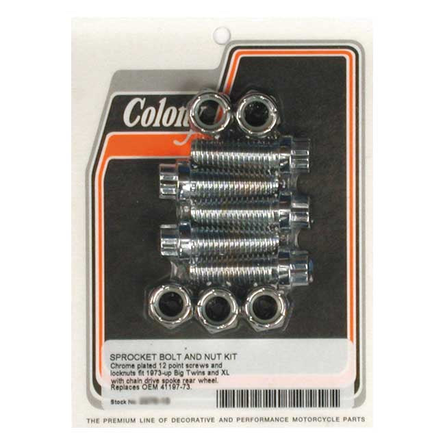 Colony sprocket bolt & nut kit Sprocket Bolt And Nut Kits Colony
