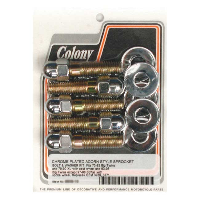 Colony sprocket bolt kit Sprocket Bolt Kits Colony