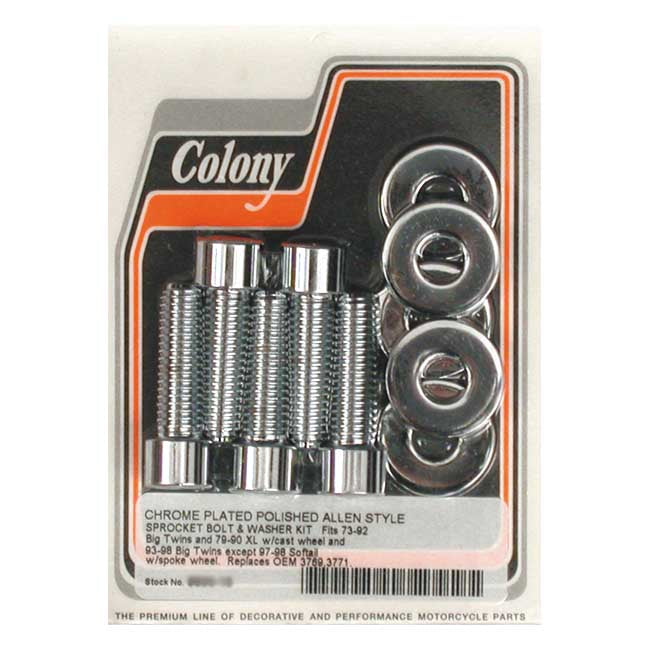 Colony Soc Hd Chn/Blt(cast)73 98 Sprocket Bolt Kits Colony