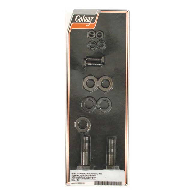 Colony, engine guard mount kit. Black Highway Bars Colony