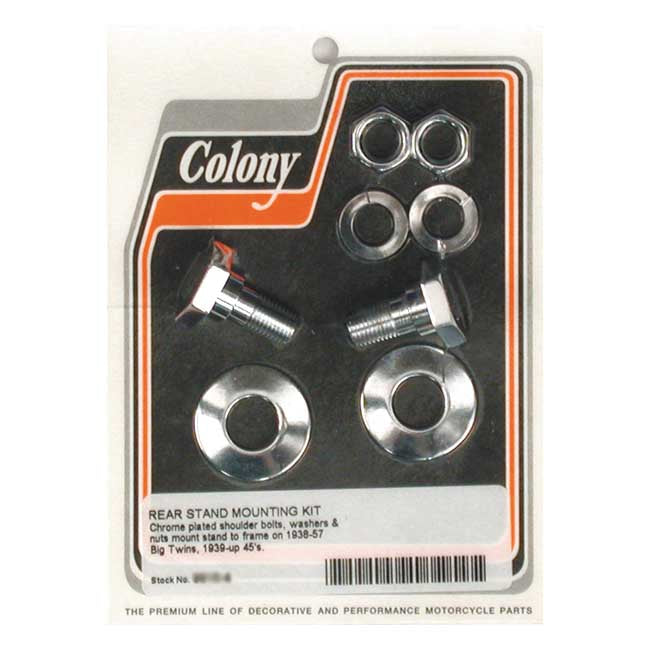 Colony, rear stand mount kit. Chrome Rear Stand Mount Kits Colony