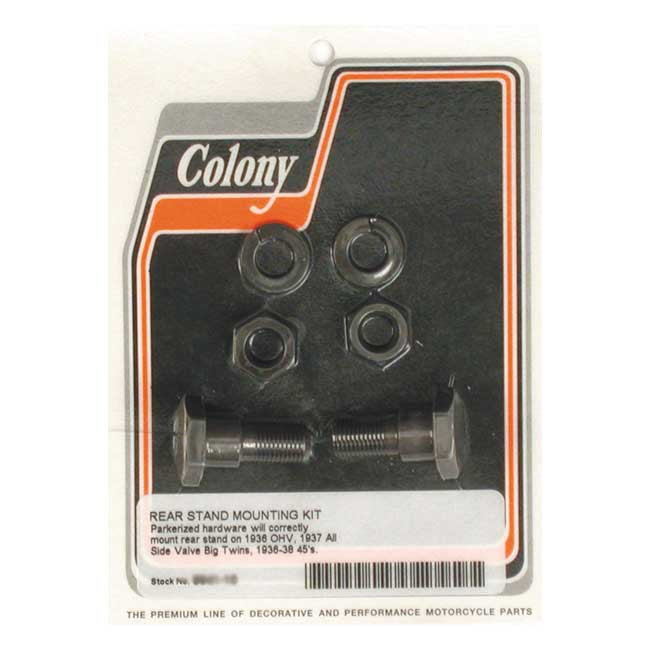 Colony, rear stand mount kit. Black Rear Stand Mount Kits Colony