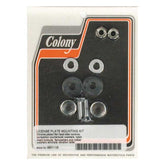 Colony license plate mount kit. Flathead Allen. Chrome License Plate Mount Sets Colony