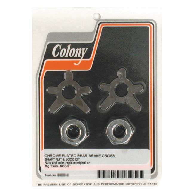 Colony brake shaft lock & nut kit Brake Caliper/Bracket Mount Kits Colony