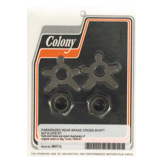 Colony brake shaft lock & nut kit Brake Caliper/Bracket Mount Kits Colony