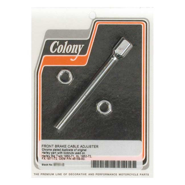 Colony, front brake cable adjuster. Chrome Brake Caliper/Bracket Mount Kits Colony