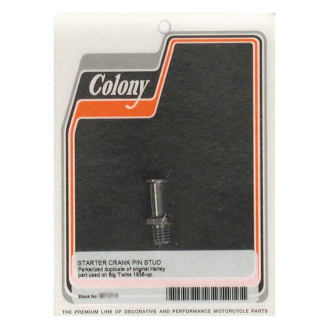 Colony, kickstart return spring stud. Black Kickstart Parts Colony