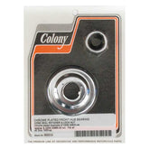Colony, wheel bearing cone seal retainer & nut kit. Chrome Wheel Hubs Internals Colony