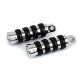 Cushion band foot pegs, small diameter. Chrome Footpegs Mcs