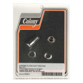 Colony, shifter rod bolt end kit. Chrome Shifter Hardware Colony