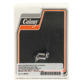Colony, air cleaner cover mount screw kit. Chrome Aircleaner Hardware Colony