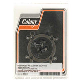 Colony, Linkert air cleaner mount screw & lock kit. Black Aircleaner Hardware Colony