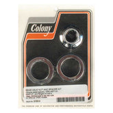 Colony V-Rod axle nut & spacer kit Wheels Axle Nut Sets Colony