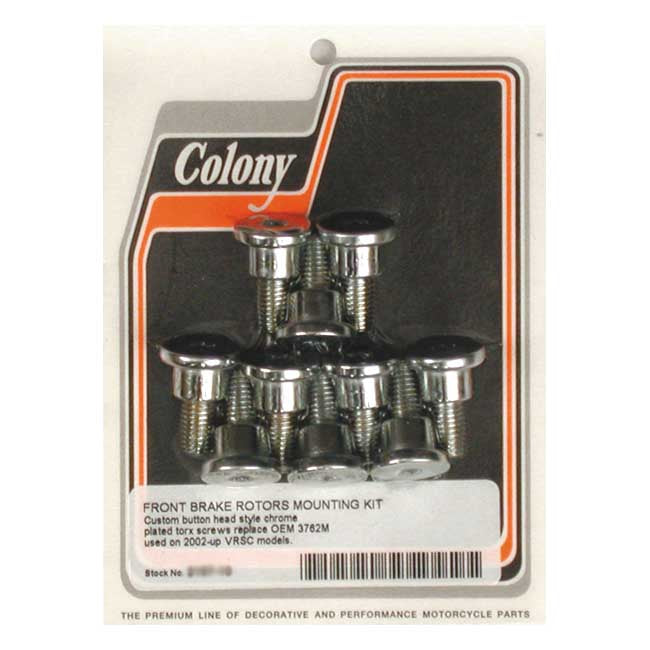 Colony, front brake rotor bolt kit Brake Rotor Bolt Kits Colony