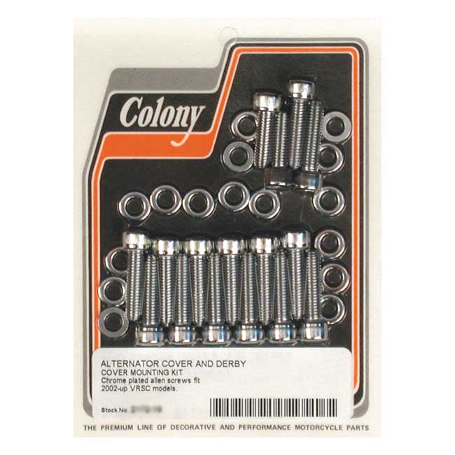 Colony alternator & derby cvr mount kit Transmission Cover Mount Kits Colony