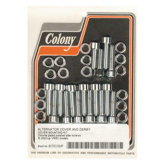 Colony alternator & derby cvr mount kit Transmission Cover Mount Kits Colony