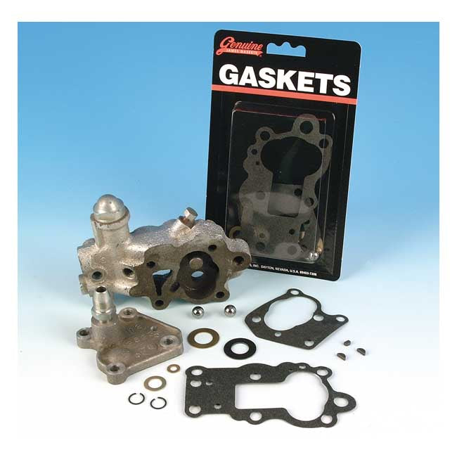 James, oil pump gasket & seal kit. Pan/Early Shovel Oil Pumps Gasket Kits James Gaskets