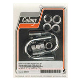 Colony, engine guard U-bolt mount kit. Chrome Highway Bars Colony