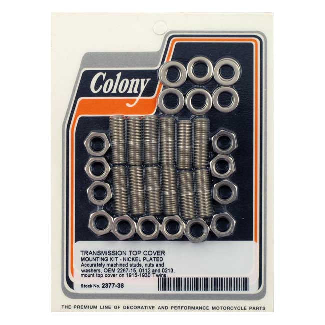 Colony transm top cover mount kit Transmission Top Cover Screw Kits Colony