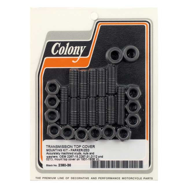Colony transm top cover mount kit Transmission Top Cover Screw Kits Colony
