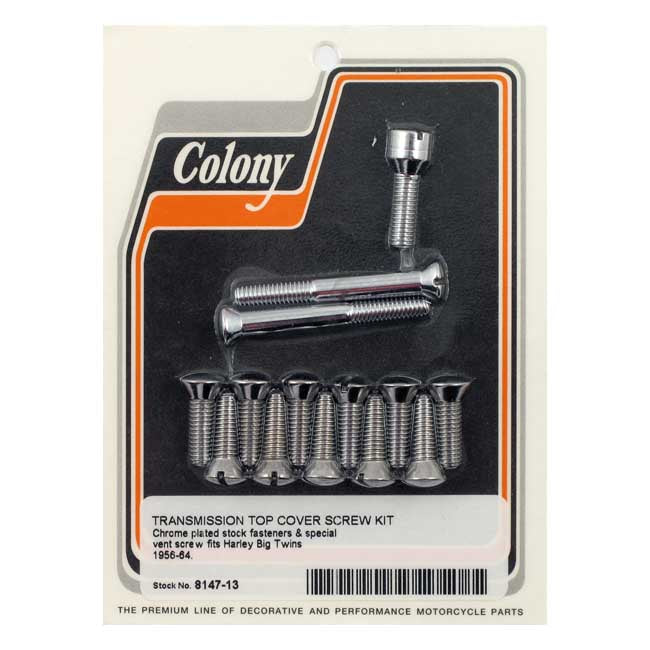 Colony Cover Screw Kt 56 64 Chr Transmission Top Cover Screw Kits Colony
