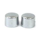 Front Axle Nut Cap Kit. Chrome Wheel Axles Covers Mcs