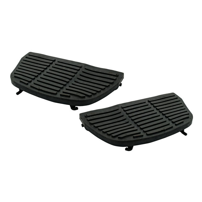 Passenger Floorboard Pad Set. Black Floorboards Inserts Mcs