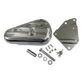 Softail Ribbed Tool Box Kit, Right Side. Chrome Tool Boxes Mcs