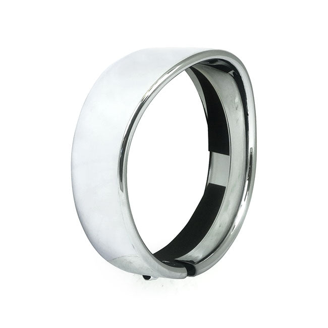 Recessed Trim Ring With Visor. 5 3/4" Headlamp. Chrome Headlamp Trim Rings Mcs