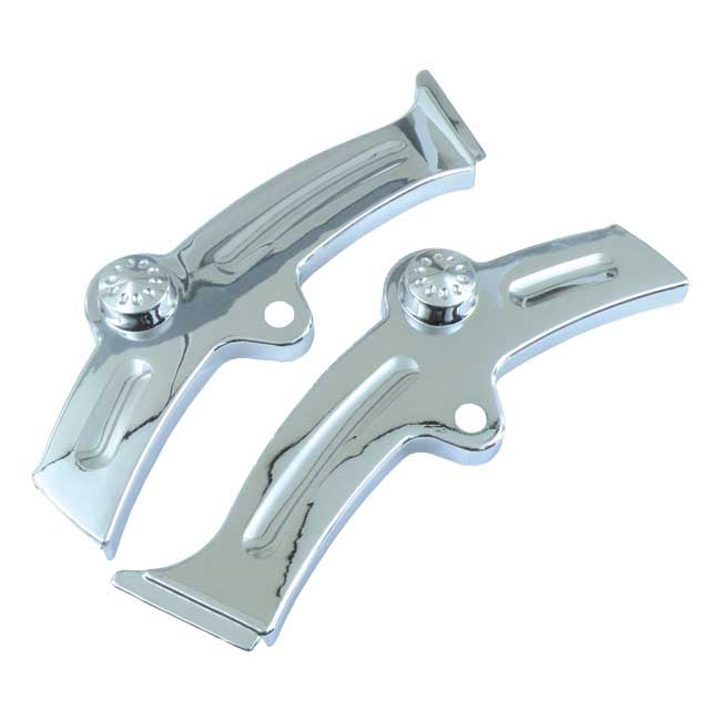 Softail Swingarm Covers Slotted. Chrome Swingarms Misc Mcs