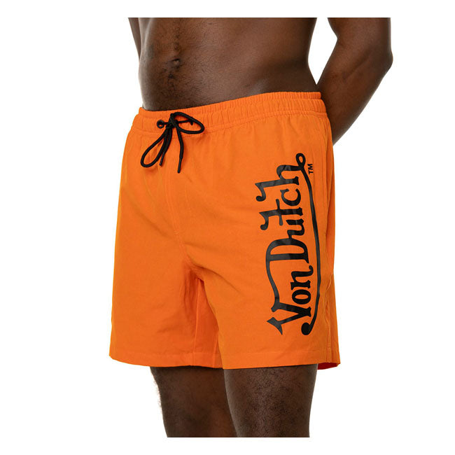 Von Dutch Logo swimshort orange Shorts Von Dutch
