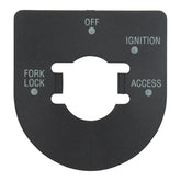 Ignition Switch Decal. Satin Black Dash Misc Mcs