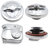 Oil Tank Cap Assembly Chrome Hd58 86 Oil Tank Plug & Cap V Twin Mfg Default Title