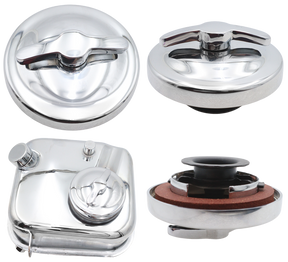 Oil Tank Cap Assembly Chrome Hd58 86 Oil Tank Plug & Cap V Twin Mfg Default Title
