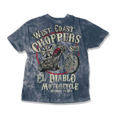 WCC El Diablo T-shirt vintage blue T-Shirt West Coast Choppers