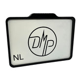 Dmp, License Plate Frame With Light 5.0 Nl Be. Gloss Black License Plate Frames Danish Motorcycle Parts