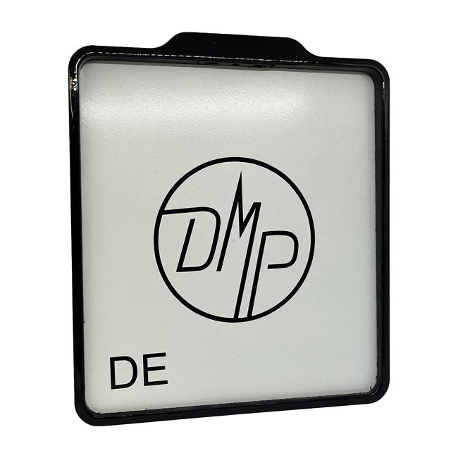 Dmp, License Plate Frame With Light 5.0 De. Gloss Black License Plate Frames Danish Motorcycle Parts