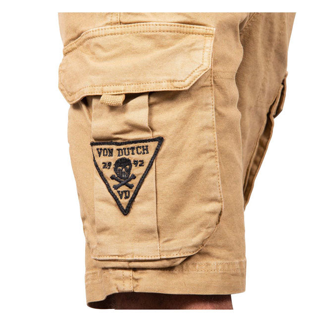 Von Dutch Cargo short canvas beige Shorts Von Dutch