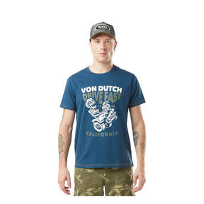 Von Dutch Drive t-shirt blue/white T-Shirt Von Dutch