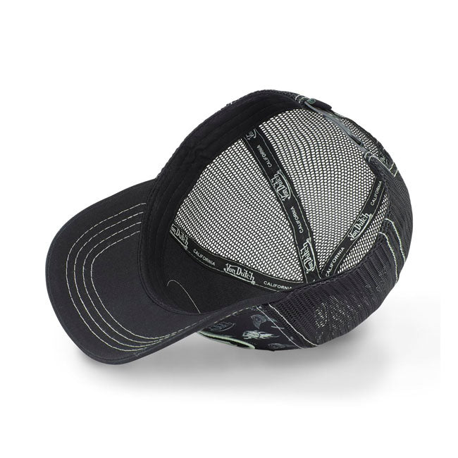 Von Dutch Lifestyle cap graphic design black/white Caps Von Dutch